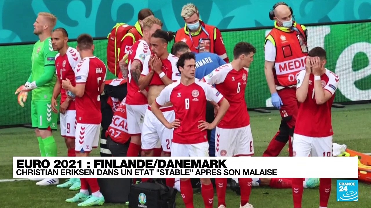 Euro-2021 : Le Danois Christian Eriksen dans un état "stable et éveillé" après son malaise