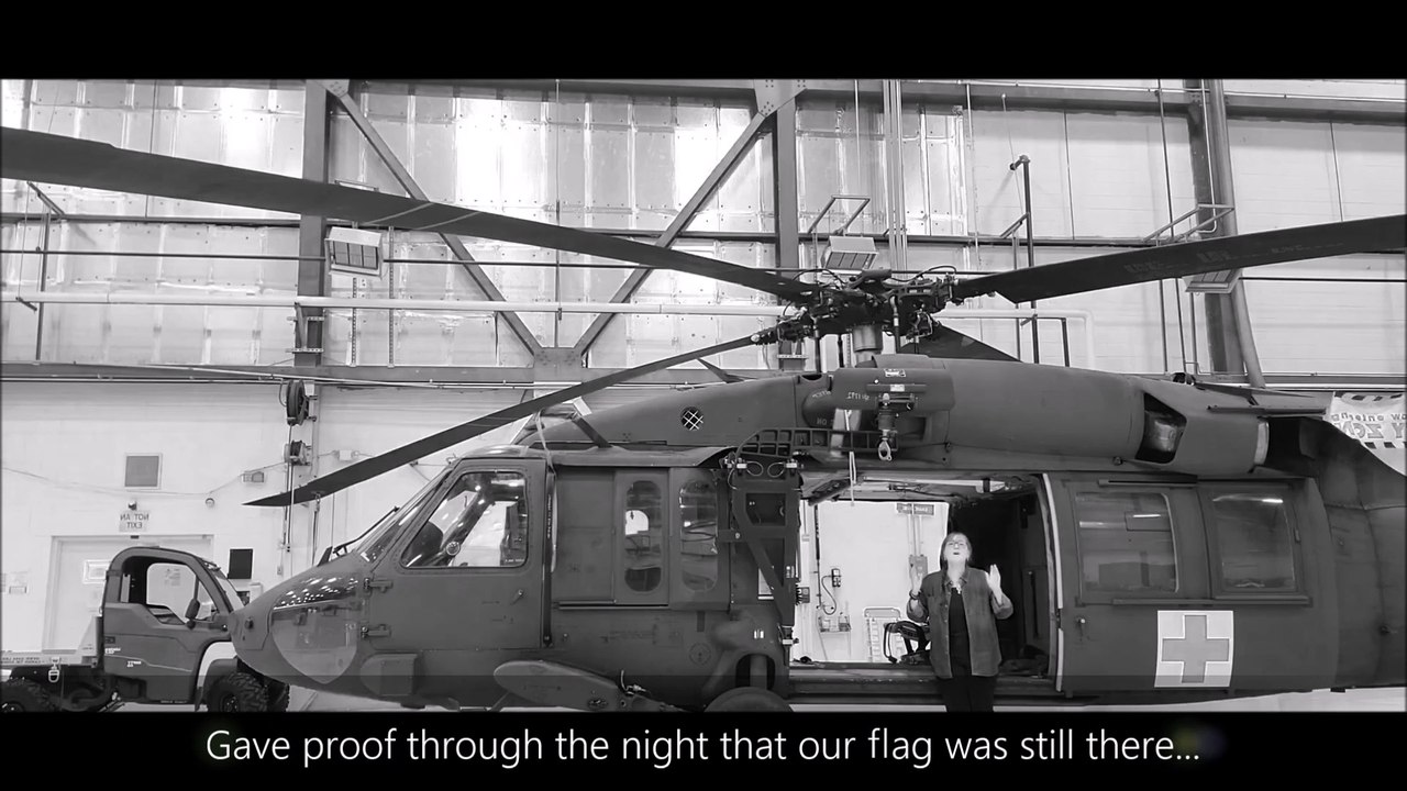 National Anthem Sung Like a Prayer by Army Wife...