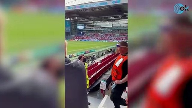 Así animaron a Eriksen los aficionados de Dinamarca y Filandia en el Parken de Copenhague