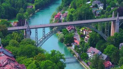 2 Minutes,Nature Aerial View, with Relaxing Music,Landscape Video.