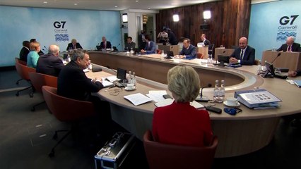 Primeiros entendimentos em Carbis Bay no segundo dia de reuniões do G7