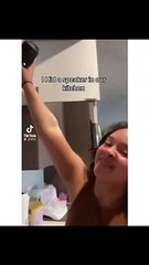 She hid a speaker in their kitchen - watch till the end