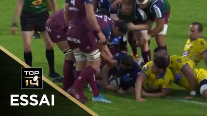 TOP 14 - Essai de Clément MAYNADIER (UBB) - Bordeaux-Bègles - Clermont - Barrages - Saison 2020/2021