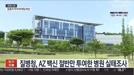 질병청, AZ백신 절반만 투여한 병원 실태조사