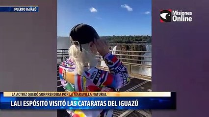 Lali Espósito visitó las Cataratas del Iguazú