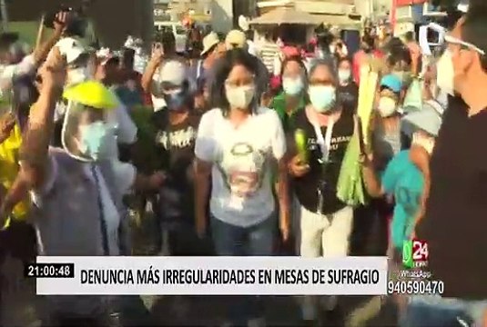 Fuerza Popular denuncia más irregularidades en mesas de sufragio
