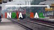 A perfect crossing __ Howrah-Maldatown Express With Katwa-Bandel Emu Local __ Indian Railway