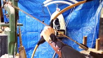 Traditional Archery: Primitive Bamboo Bow Testing- High Performance Bowstring - All Natural