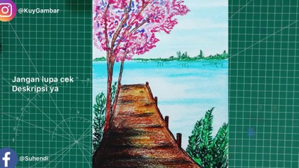 Oil pastel Drawing - Tutorial untuk pemula