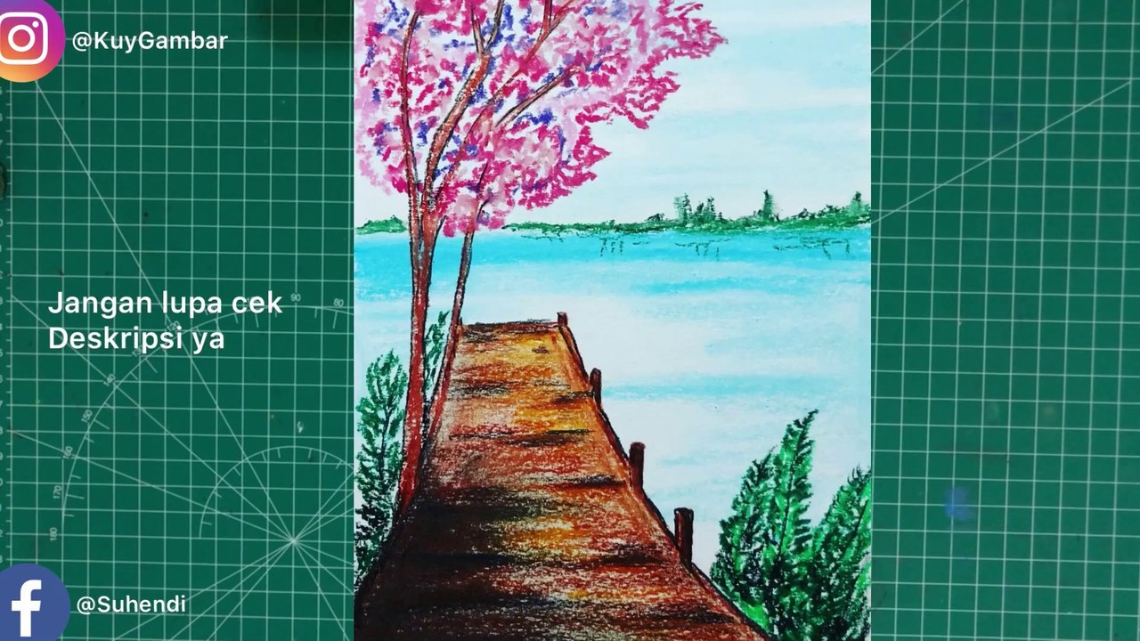 Oil pastel Drawing - Tutorial untuk pemula