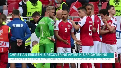 Eriksen stable after frightening collapse during Denmark v Finland