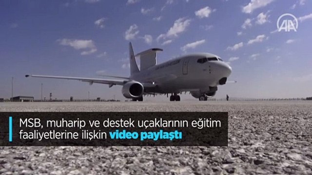 MSB, muharip ve destek uçaklarının eğitim faaliyetlerine ilişkin video paylaştı