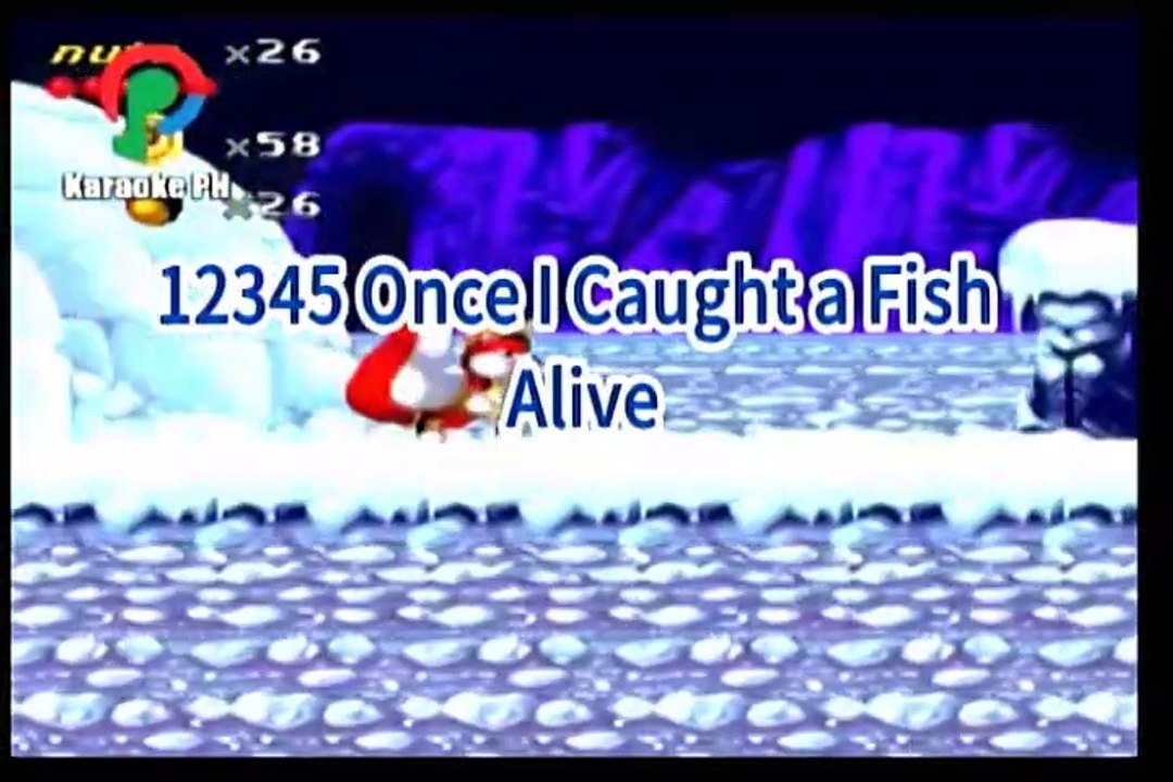 Kids Song 12345 Once I Caught A Fish Alive Karaoke