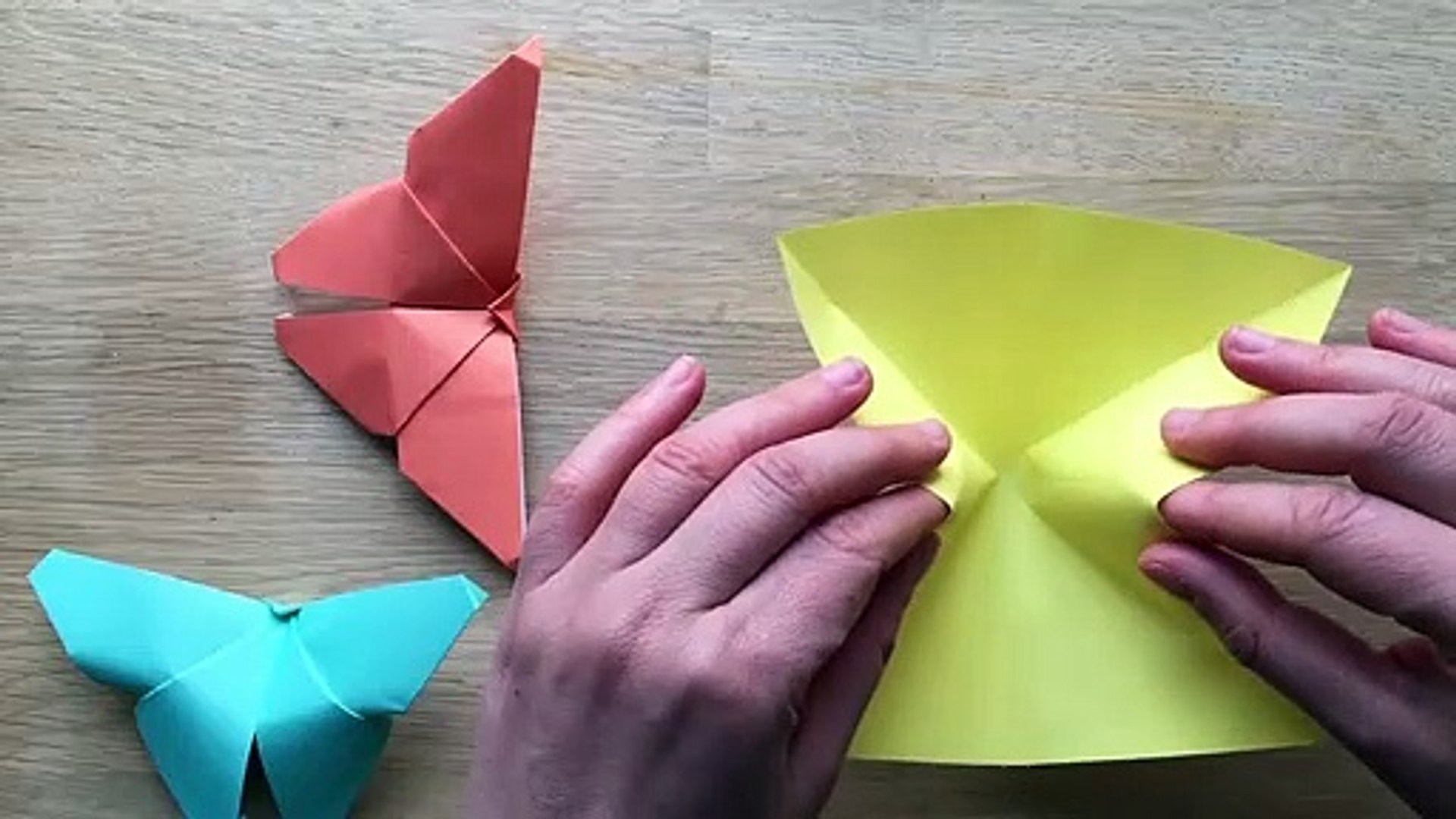 Easy Paper Butterfly Origami - Cute & Easy Butterfly DIY - Origami