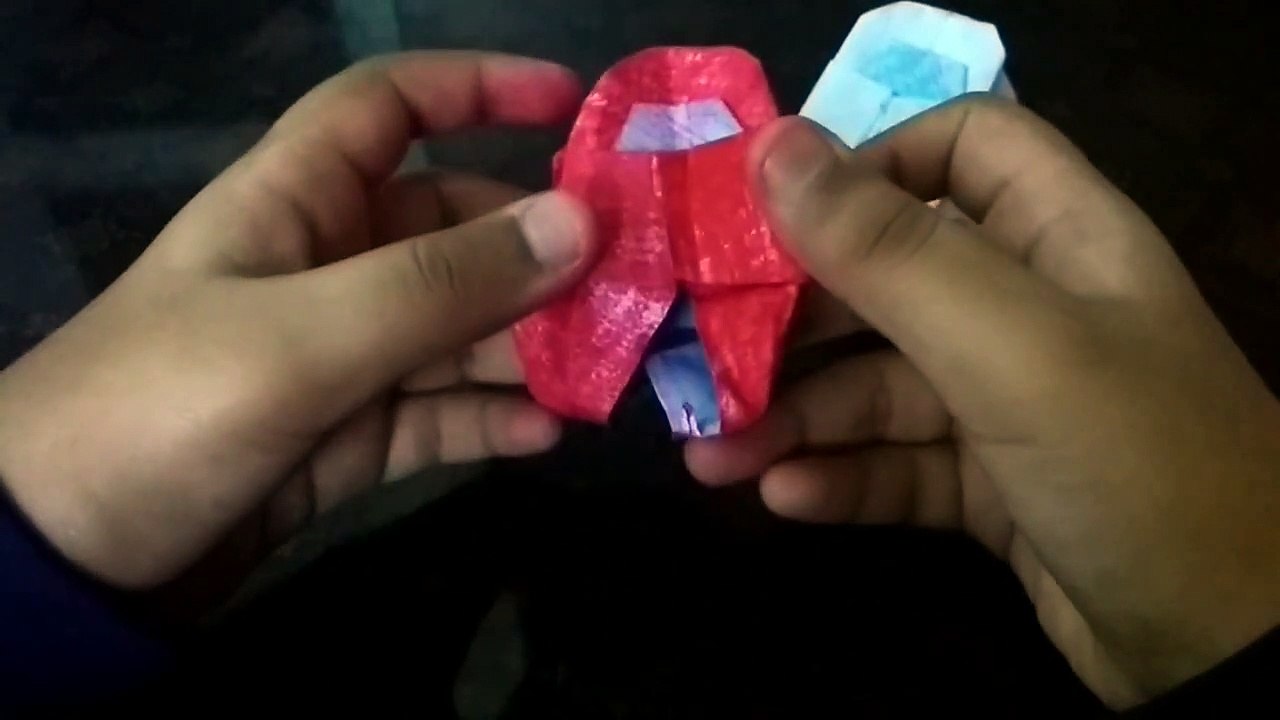 Origami Among Us 3D Crewmate/Imposter Timelapse (Designed By Tahmid Juyaher)