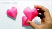 How To Make 3D Heart | Origami Easy 3D Heart | Origami 3D Paper Heart | How To Make Paper Heart