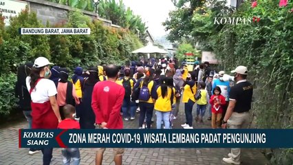 Meski Zona Merah Covid-19, Kawasan Wisata Lembang Tetap Dipadati Pengunjung