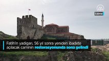 Fatih'in yadigarı, 56 yıl sonra yeniden ibadete açılacak caminin restorasyonunda sona gelindi