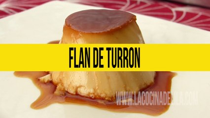 Cómo hacer flan de turrón ✅