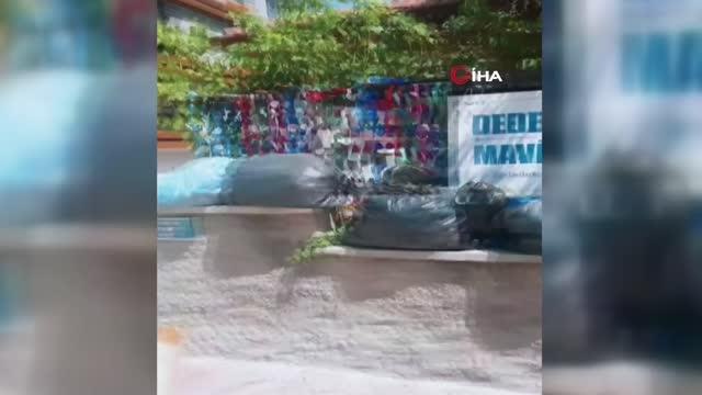 Dede ve torunun mavi kapak kampanyasına hırsız engeli...Hırsızlar 30 engellinin hayalini çaldı