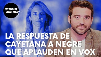 La respuesta de Cayetana a esta pregunta de Negre sobre Abascal que aplauden en Vox