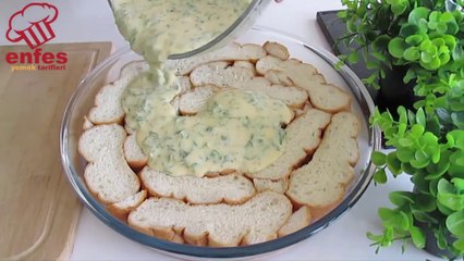 Sadece 5 Dakikada  Hazırlayabileceğiniz Kahvaltıların Baş tacı Olacak BİR Tarif BAYAT EKMEK BÖREK