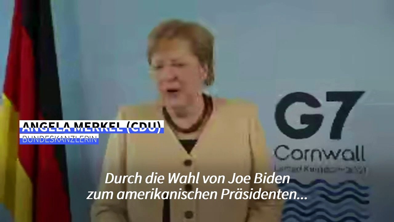 Merkel: Mehr 'Elan' in G7-Gruppe mit Biden statt Trump