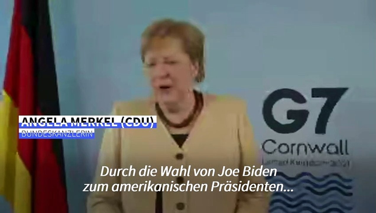 Merkel: mehr "elan" in g7-gruppe mit biden statt trump
