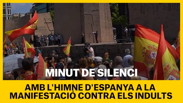 Minut de silenci amb l’himne d’espanya