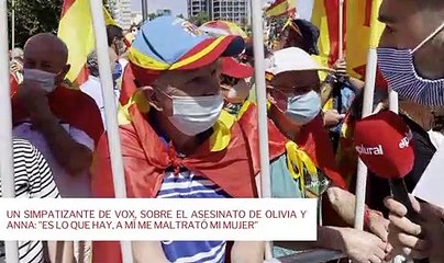 Un simpatizante de Vox, sobre el asesinato de Olivia y Anna: "Es lo que hay, a mí me maltrató mi mujer"