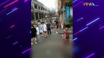 Ledakan Dahsyat Guncang Cina, Mayat Bergelimpangan di Jalan