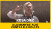 Rosa Díez a la manifestació contra els indults
