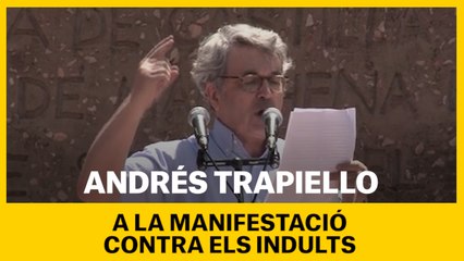 L'escriptor Andrés Trapiello a la manifestació contra els indults