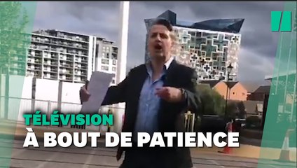 Un journaliste britannique perd son son sang-froid pendant un tournage