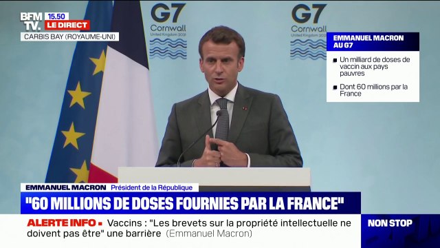 Les 15% d'impôts pour les multinationales vont permettre de lutter contre l'une inégalités les plus criantes estime Emmanuel Macron