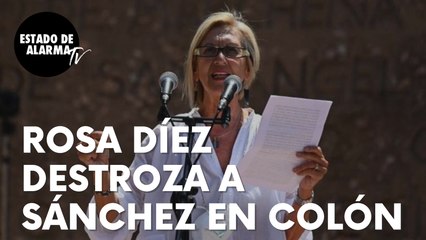 Rosa Díez, más alto y claro que nunca, destroza a Sánchez en Colón: “Inepto, parásito y autoritario”