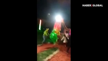 Hindistan'da düğüne getirilen fil dehşet saçtı