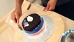 How To Make A Vegemite Jar...Cake! Chocolate Cakes, Red, White And Blue Buttercream And Fondant!