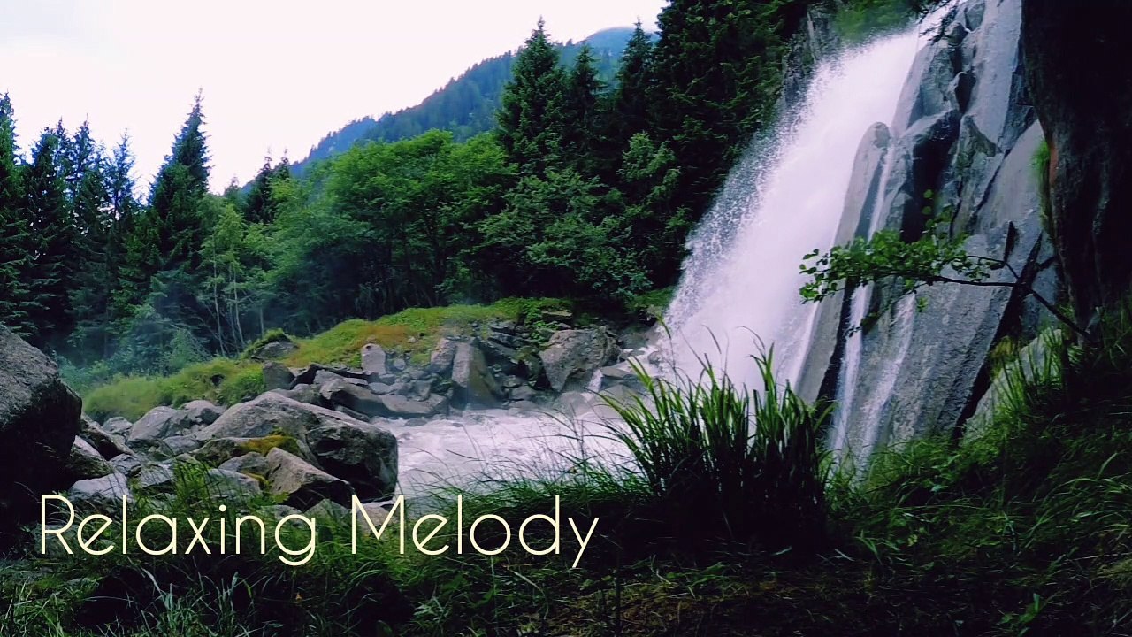 Waterfall and Relaxing Music, Meditation Music