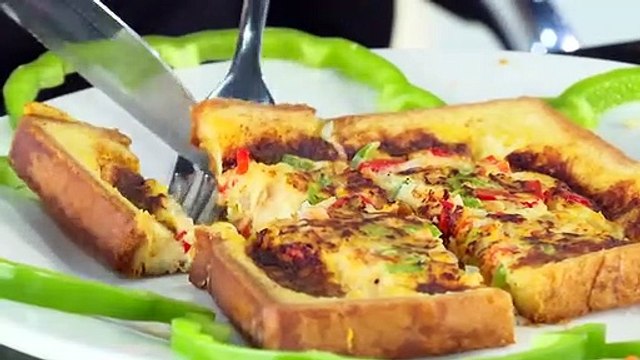 Pong's kitchen - How To Cook VEGETABLES SANDWICHES - Beautiful girl Cooking