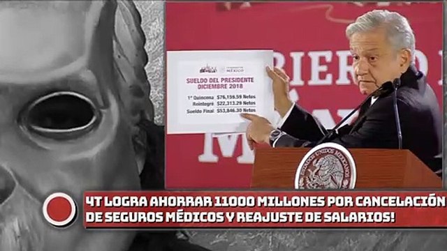 La 4T logra ahorrar 11 mil millones de pesos por cancelación de seguros médicos privados y reajuste de salarios a nivel federal.m4a
