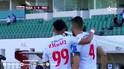 | الوداد الرياضي يعزز صدارته للدوري بالفوز على حساب مستضيفه حسنية أكادير بنتيجة 3-5 " أهداف المواجهة".