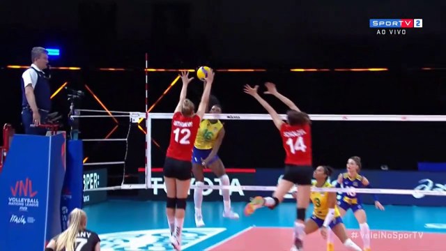 LIGA DAS NAÇÕES DE VOLEIBOL FEMININO : 3 BRASIL X 1 ALEMANHA - 13/06/2021