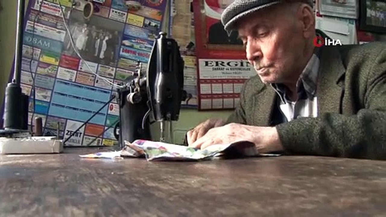 Engelli usta 50 yıldır terzilik yapıyor