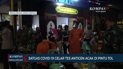 Satgas Covid-19 Gelar Tes Antigen Acak di Pintu Tol