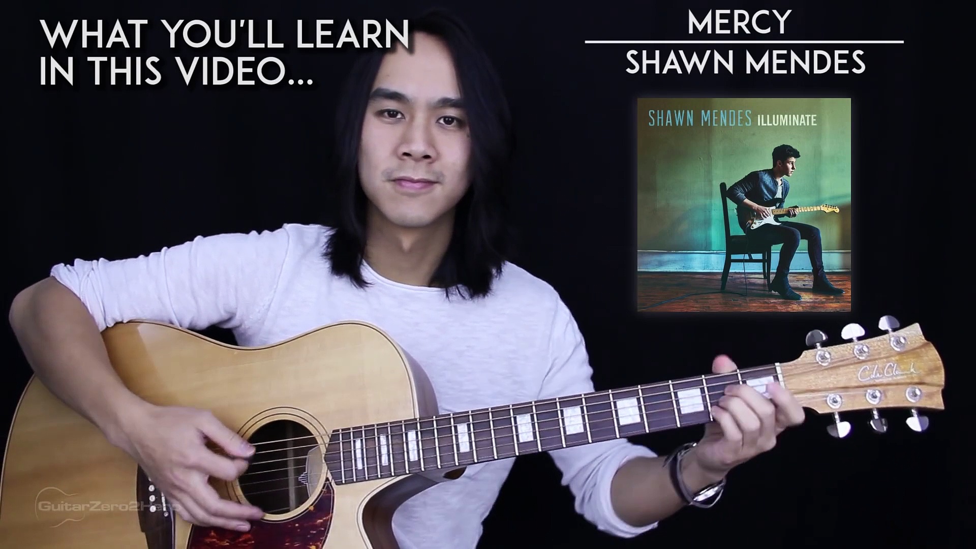 Mercy Guitar Tutorial Shawn Mendes Guitar Lesson Easy Chords + Guitar Cover