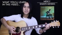 Mercy Guitar Tutorial Shawn Mendes Guitar Lesson Easy Chords   Guitar Cover