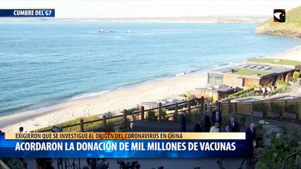 Acordaron la donación de mil millones de vacunas