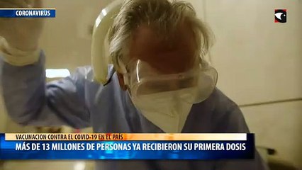 Más de 13 millones de personas ya recibieron su primera dosis