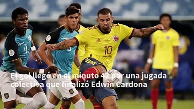 Colombia prolonga malos resultados de Ecuador con victoria 1-0 en la Copa América